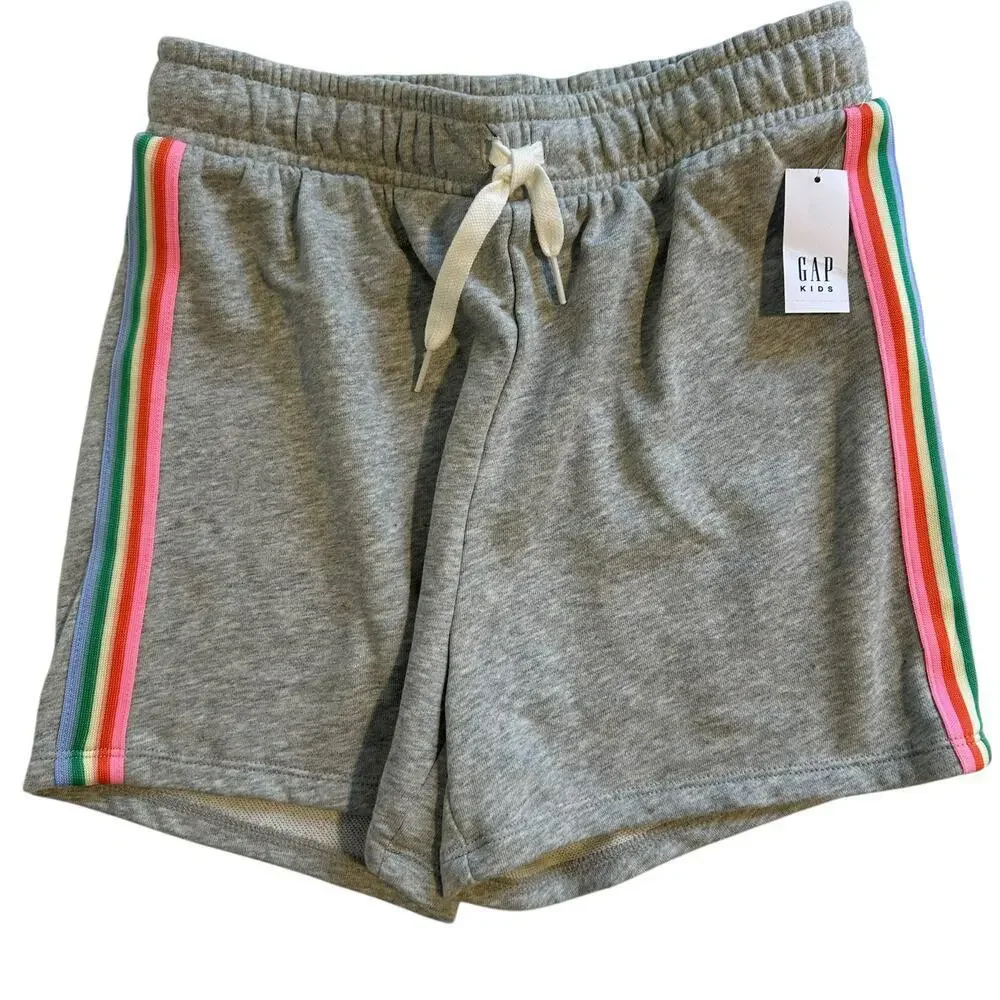 NWT Gap Gray Pull On Sweat Shorts Girls XXL 14/16